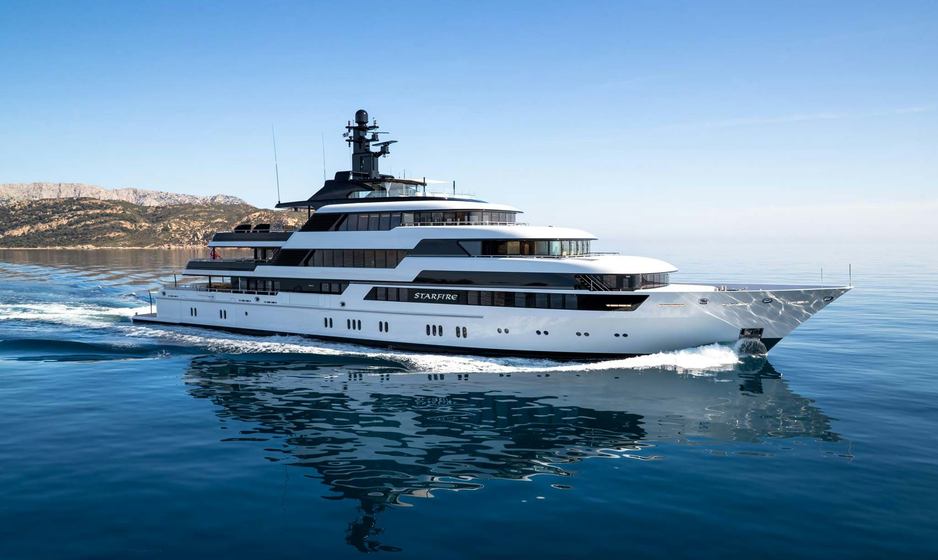 First Look: Lürssen superyacht charter STARFIRE unveils new look ahead of MYBA Charter Show debut